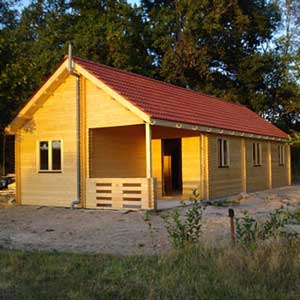 Wooden bungalow
