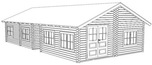 Exa lo splendido bungalow in legno blockhaus | Legnonaturale.COM