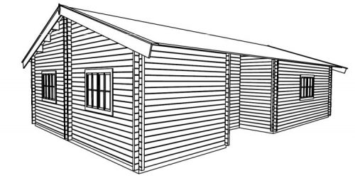 Penta lo spazioso bungalow in legno blockhaus | Legnonaturale.COM