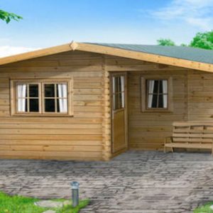 Belice la casa in legno blockhaus con isolamento termico