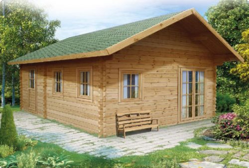 Piemont das hölzerne Blockhaushaus mit Dachboden | Legnonaturale.COM