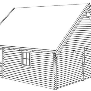 Sambuca das Blockhaus-Holzhaus auf zwei Ebenen | Legnonaturale.COM