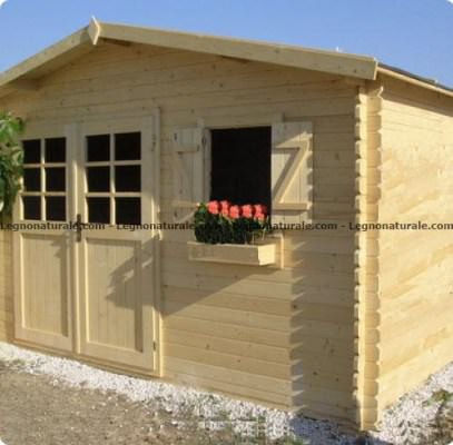 Kendal garden house in legno con robuste pareti blockhaus
