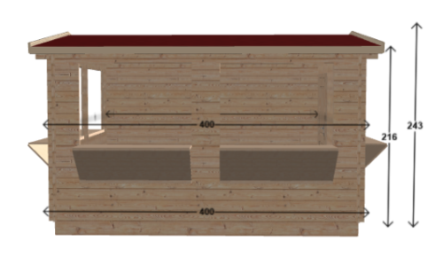 CHIOSCO BAR 4X4   pronta consegna !!!  € 3369,00 + iva - immagine 2