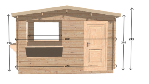 CHIOSCO BAR 4X4   pronta consegna !!!  € 3369,00 + iva - immagine 5